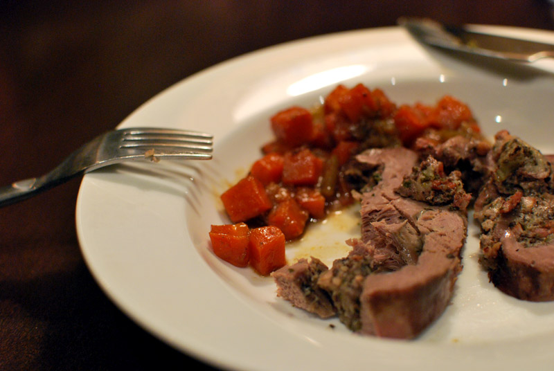Valentine’s Day, Round 2 Stuffed Braised Veal Heart One Hundred Eggs